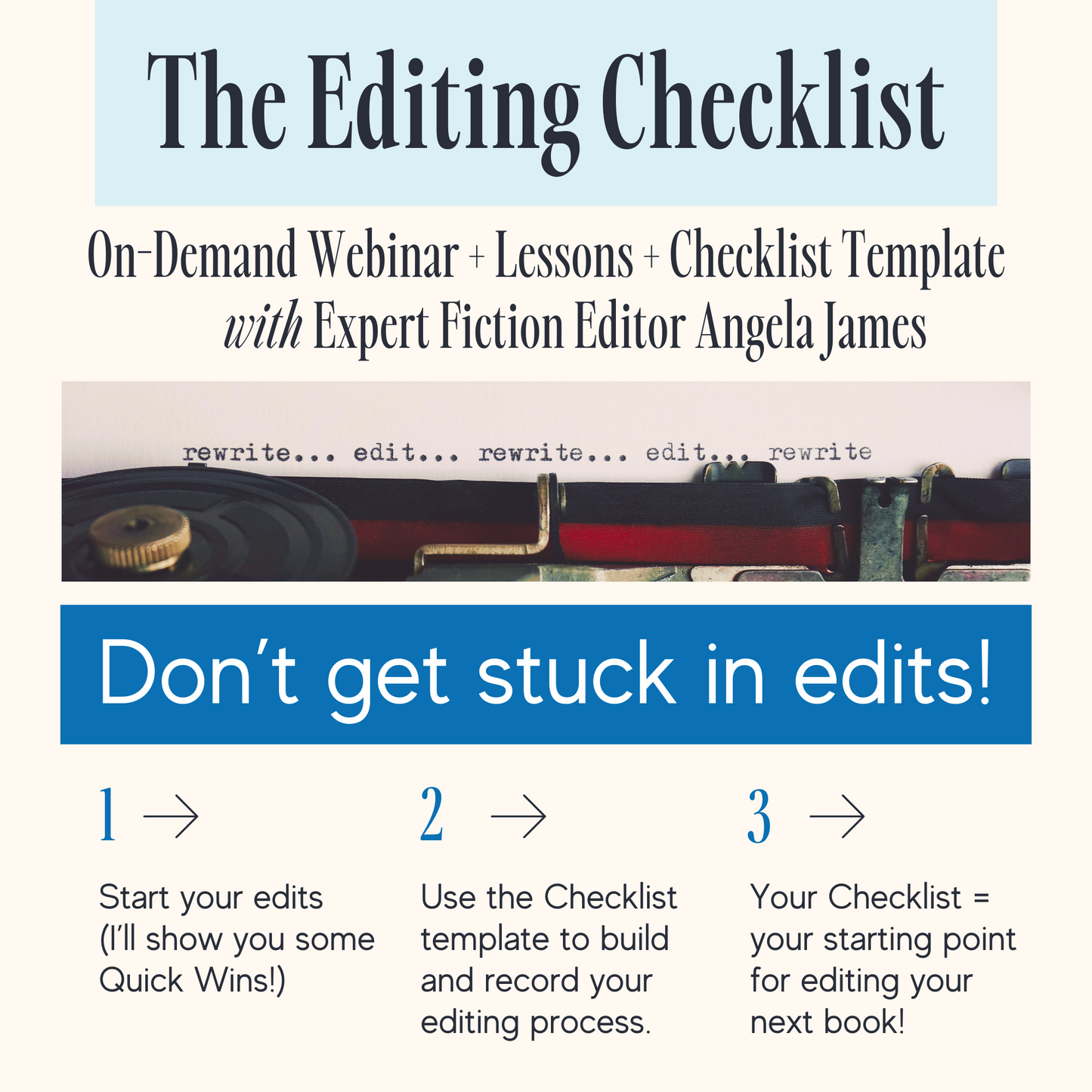 The Editing Checklist: Build Your Personalized Fiction Self-Editing Workflow