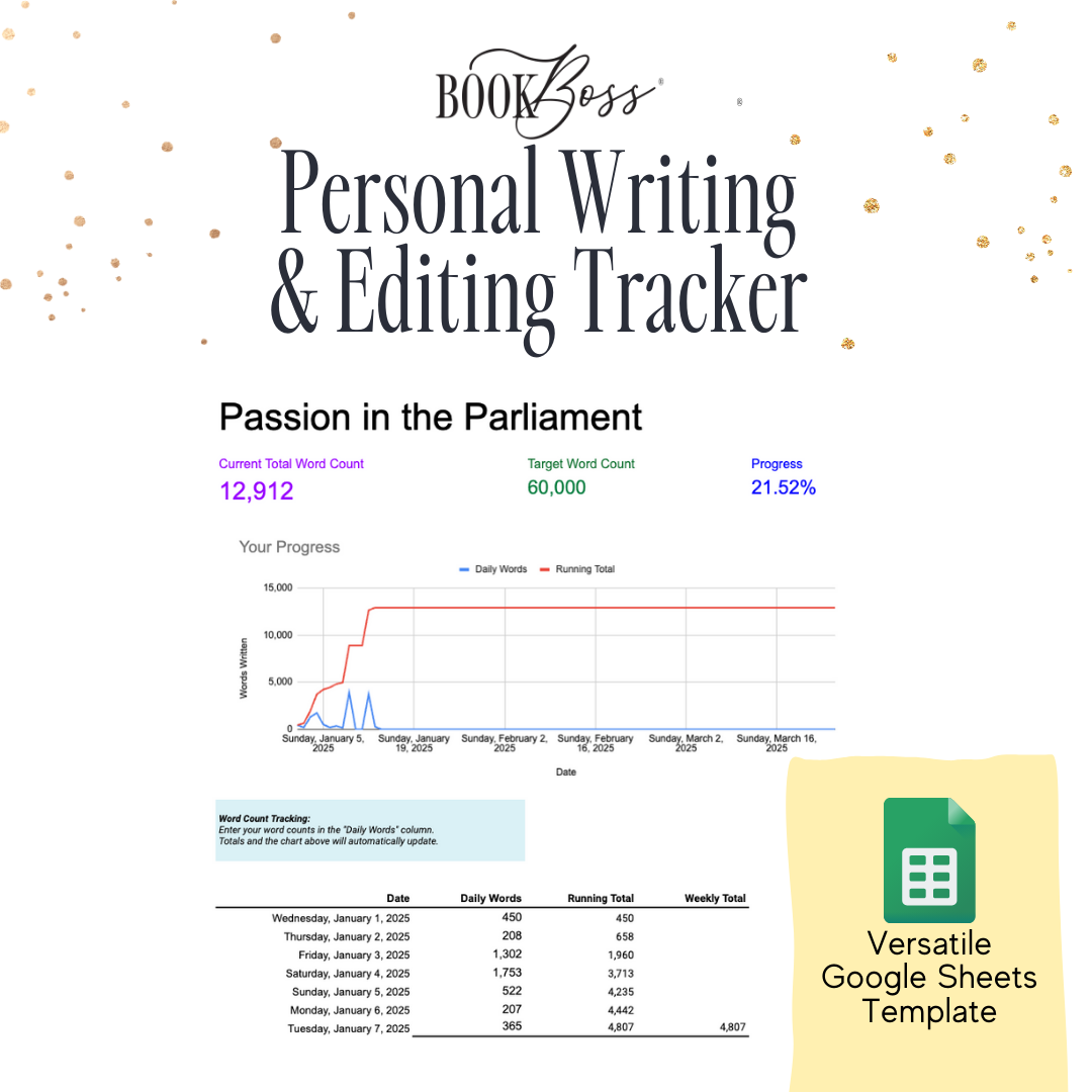 Book Boss Personal Writing & Editing Tracker