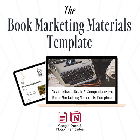 Never Miss a Beat: A Comprehensive Book Marketing Materials Template for Fiction Authors